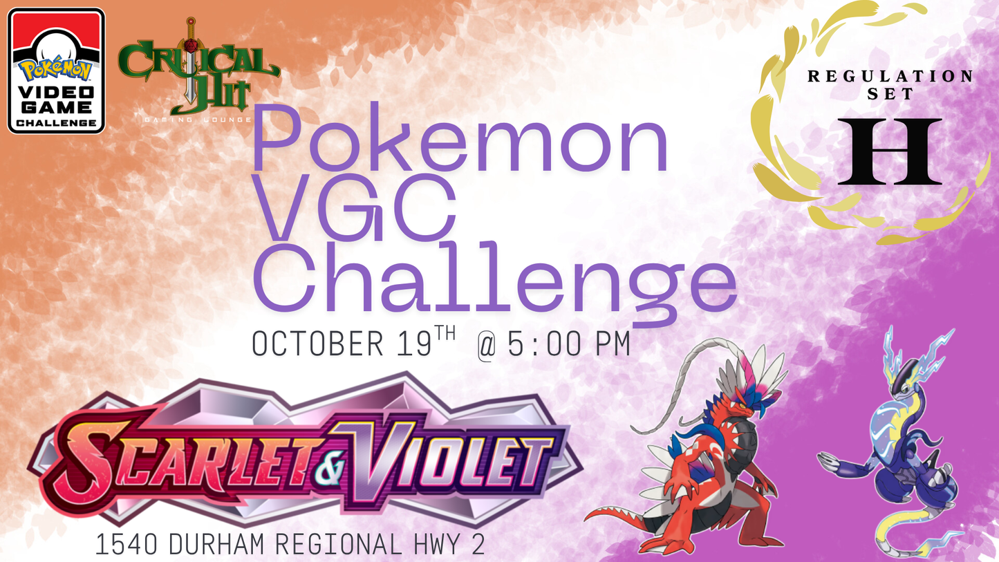 Pokemon VGC Challenge - October 19th 2025