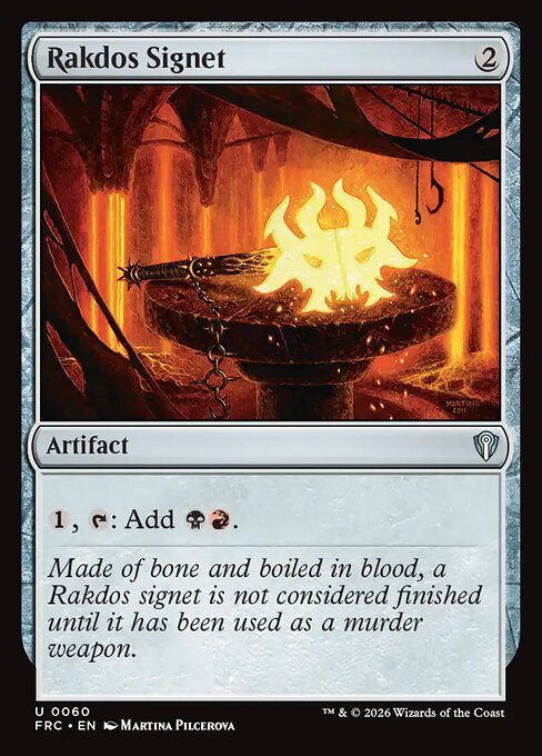Rakdos Signet - frc Reality Fracture Commander - #60