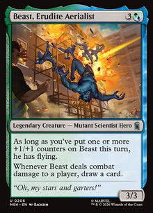 Beast, Erudite Aerialist - Marvel Super Heroes #206