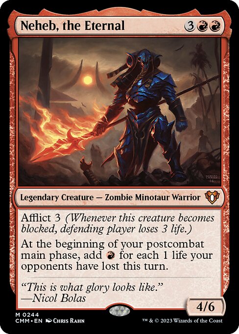 Neheb, the Eternal - cmm Commander Masters - #244
