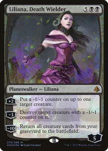 *Foil Liliana, Death Wielder — AKH — 275