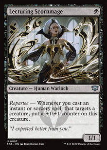 Lecturing Scornmage - (sos-87) - Near Mint (*Foil )