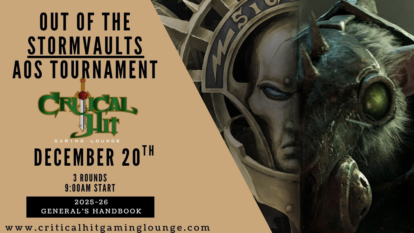 Out of the Stormvaults -  AOS Tournament December 20th