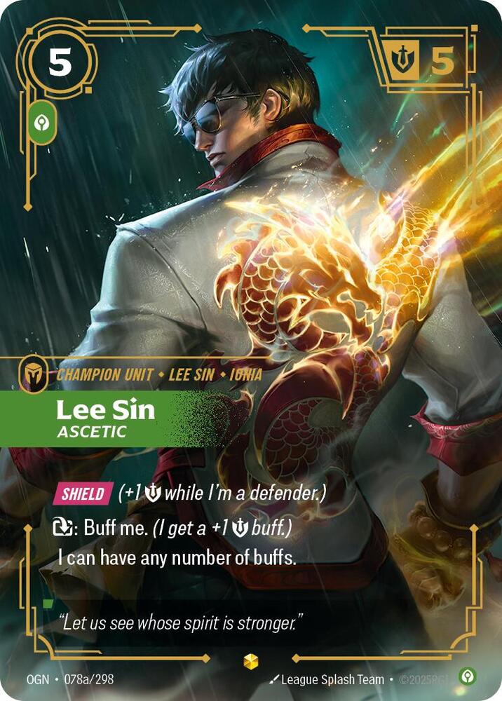 Lee Sin - Ascetic (Alternate Art) - Origins (OGN) - Alternate Art - 078a/298