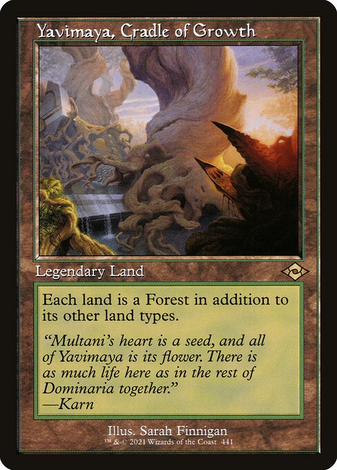 *Foil Yavimaya, Cradle of Growth — MH2 — 441