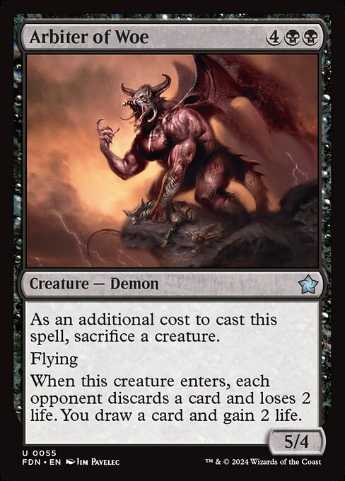 *Foil Arbiter of Woe — FDN — 55
