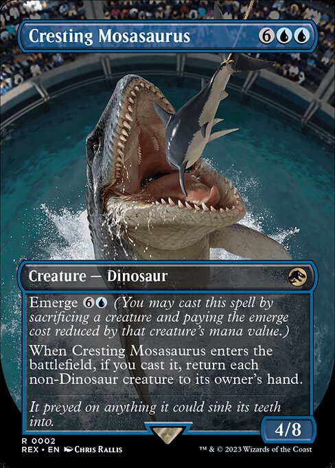 Cresting Mosasaurus - rex Jurassic World Collection - #2