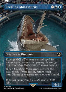 Cresting Mosasaurus - rex Jurassic World Collection - #2