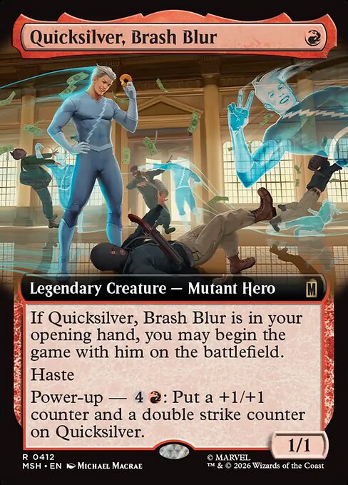 Quicksilver, Brash Blur - Marvel Super Heroes #412