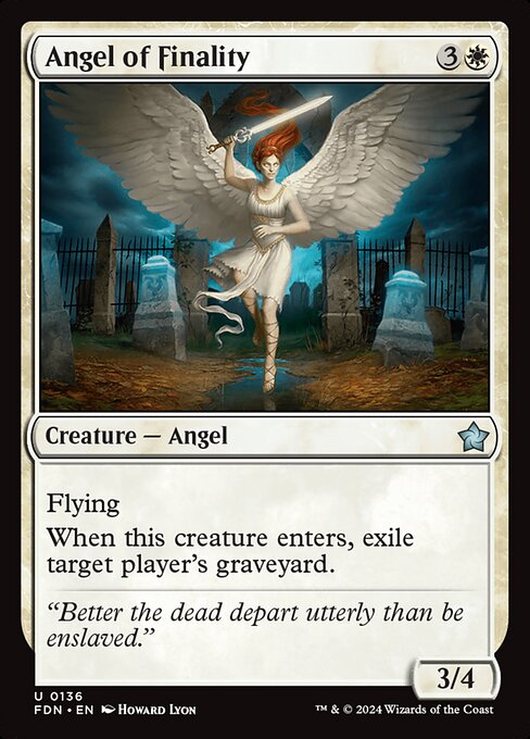 *Foil Angel of Finality — FDN — 136