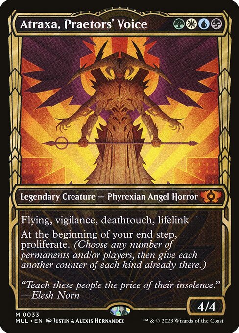 Atraxa, Praetors' Voice - (mul-33) - Near Mint (*Foil )