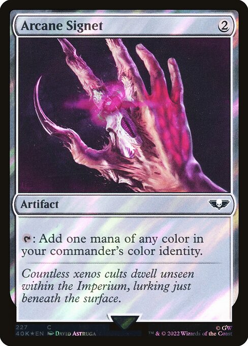 *Foil Arcane Signet — 40k — 227★