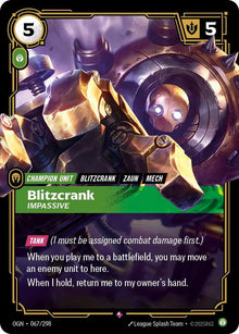 Blitzcrank - Impassive - Origins (OGN) - Rare - 067/298