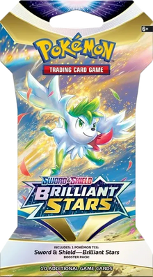Pokemon - Sword and Shield - Brilliant Stars - Sleeved Booster Pack