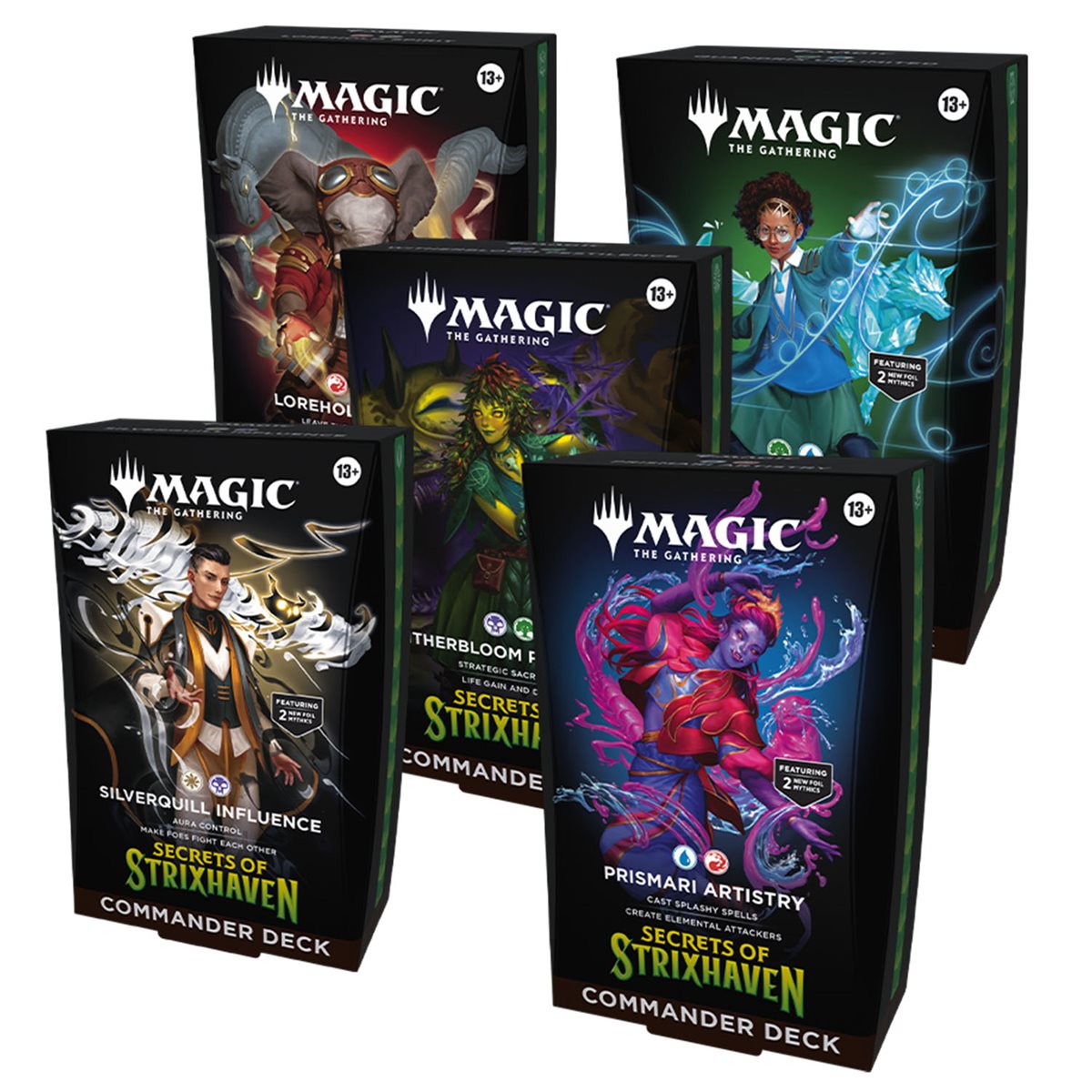 Secrets of Strixhaven - Commander Set of 5
