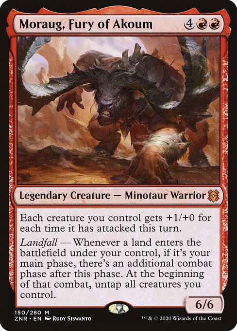 *Foil Moraug, Fury of Akoum — ZNR — 150