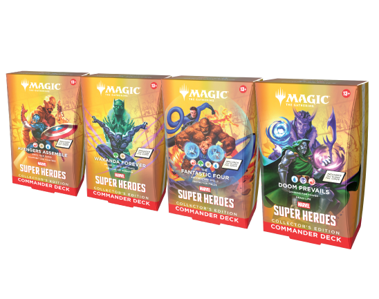 Marvel Super Heroes - Collector Commander Decks (Set of 4)