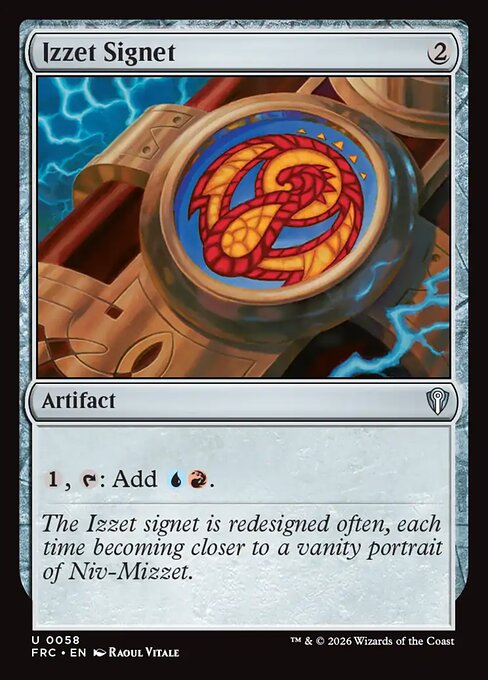 Izzet Signet - frc Reality Fracture Commander - #58