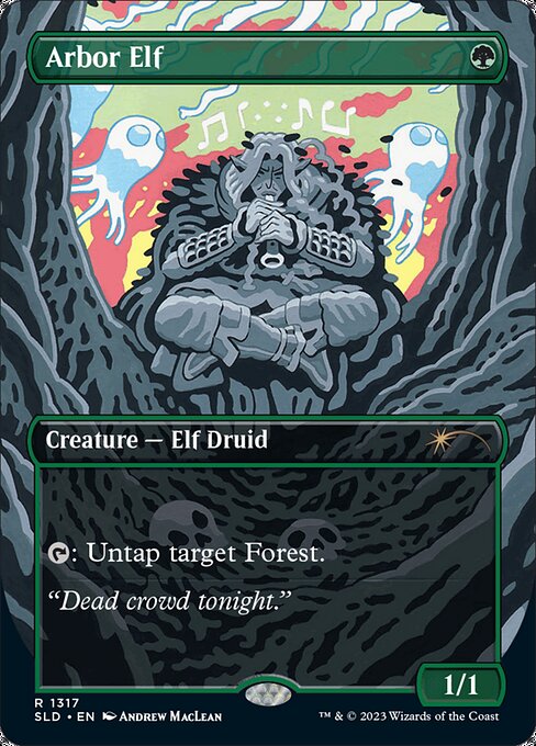*Foil Arbor Elf — SLD — 1317
