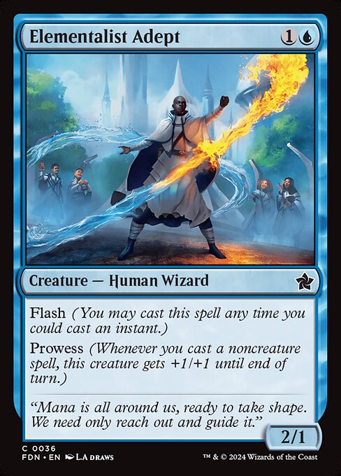 *Foil Elementalist Adept — FDN — 36