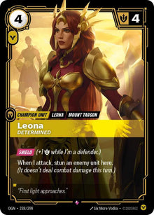 Leona - Determined - Origins (OGN) - Rare - 238/298