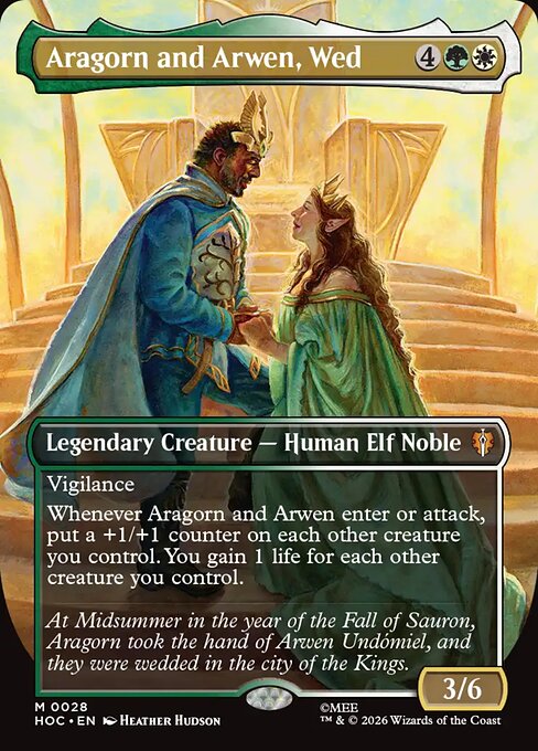 Aragorn and Arwen, Wed - hoc The Hobbit Eternal - #28