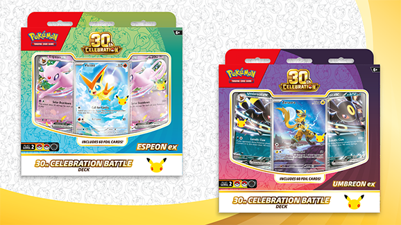 Pokemon - 30th Celebration - Umbreon and Espeon - Set of 2 Decks