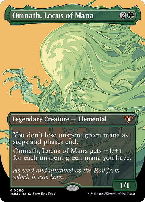 Omnath, Locus of Mana - (cmm Commander Masters-680) - Near Mint (*Foil )