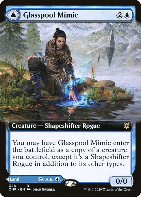 Glasspool Mimic // Glasspool Shore - (znr-328) - Near Mint (*Foil )