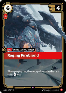 Raging Firebrand - Origins (OGN) - Rare - 031/298