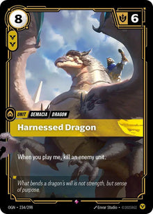 Harnessed Dragon - Origins (OGN) - Rare - 234/298