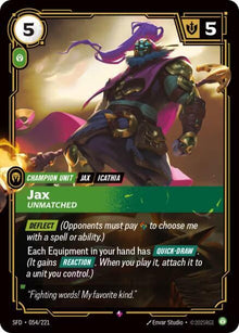Jax - Unmatched - Spiritforged (SPF)