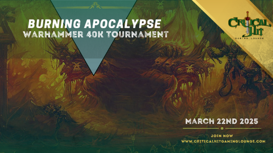 Burning Apocalypse Warhammer 40k 2000pt Tournament March 22nd