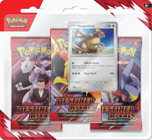 Pokemon - Scarlet and Violet - Destined Rivals - 3 Pack Blister - Kangaskhan