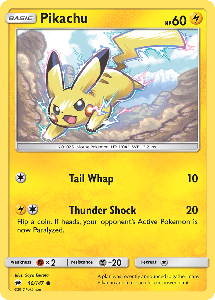 Pikachu - Burning Shadows - #40/147