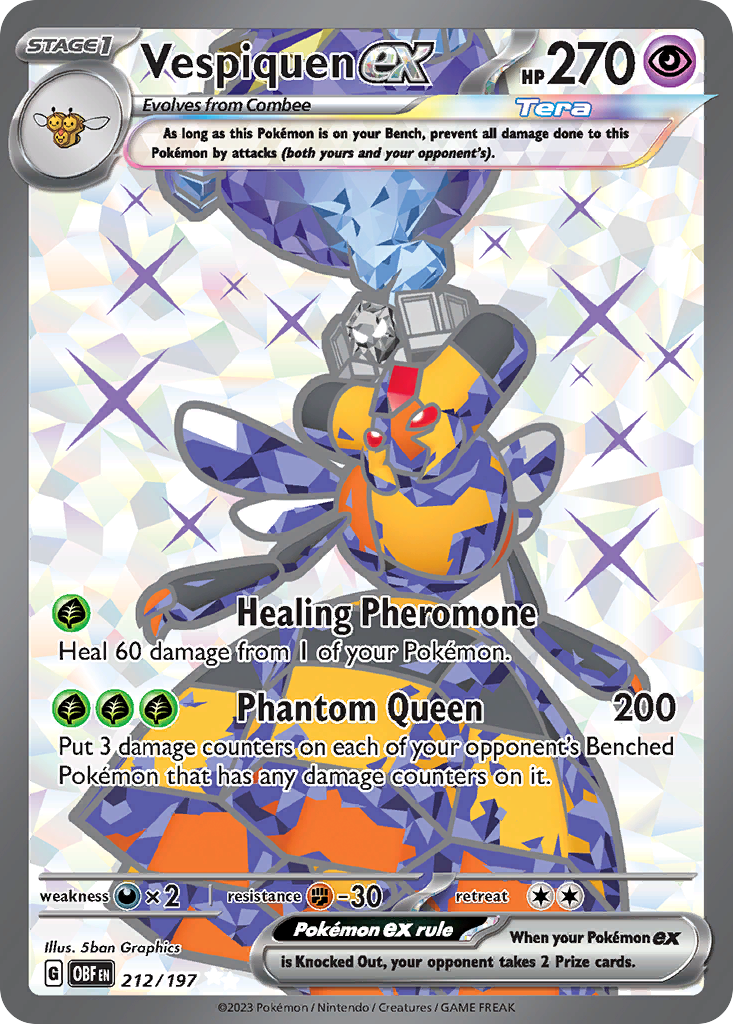Vespiquen ex - Obsidian Flames - #212/197