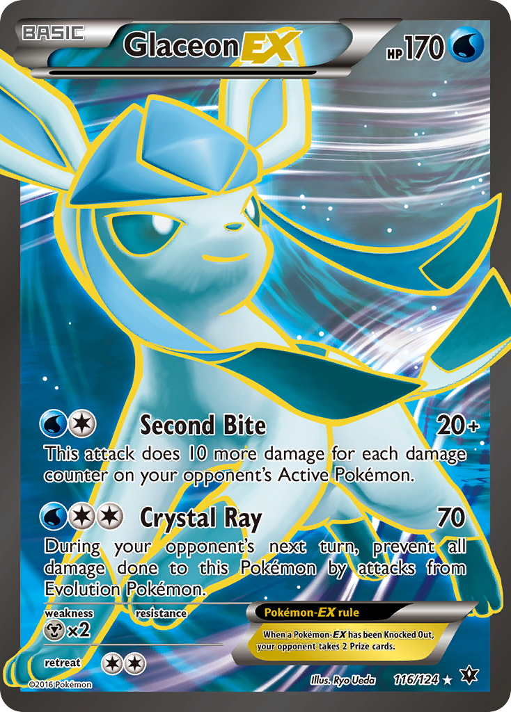 Glaceon-EX - (Fates Collide-116/124)