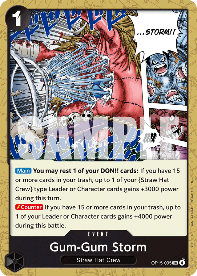 Gum-Gum Storm - Adventure on Kami's Island - #OP15-095