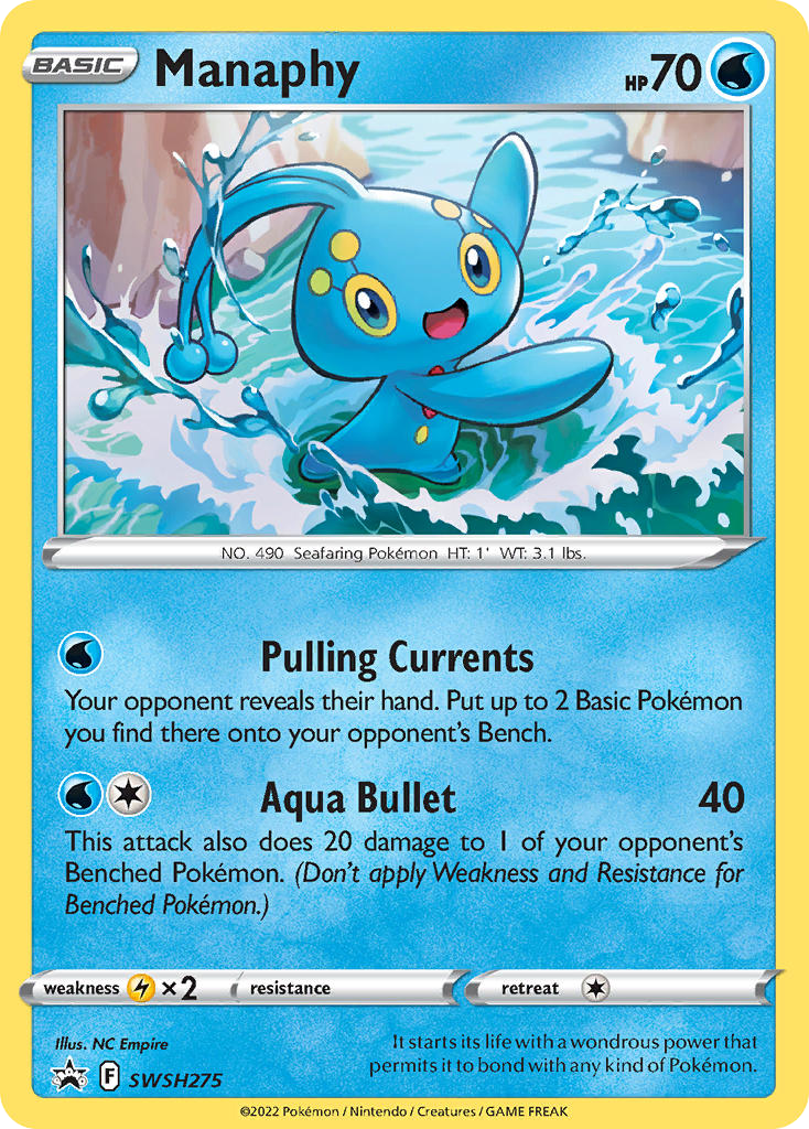 Manaphy - SWSH Black Star Promos - #SWSH275