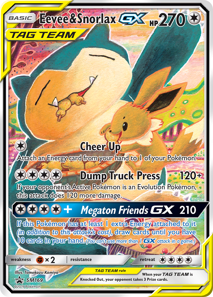 Eevee & Snorlax-GX - SM Black Star Promos - #SM169