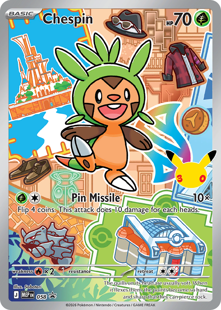 Chespin - Mega Evolution Black Star Promos - #058