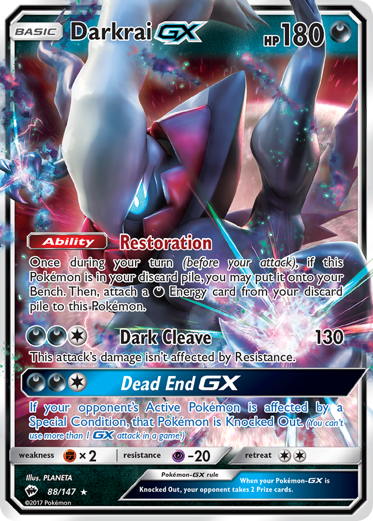 Darkrai-GX - (Burning Shadows-88/147)