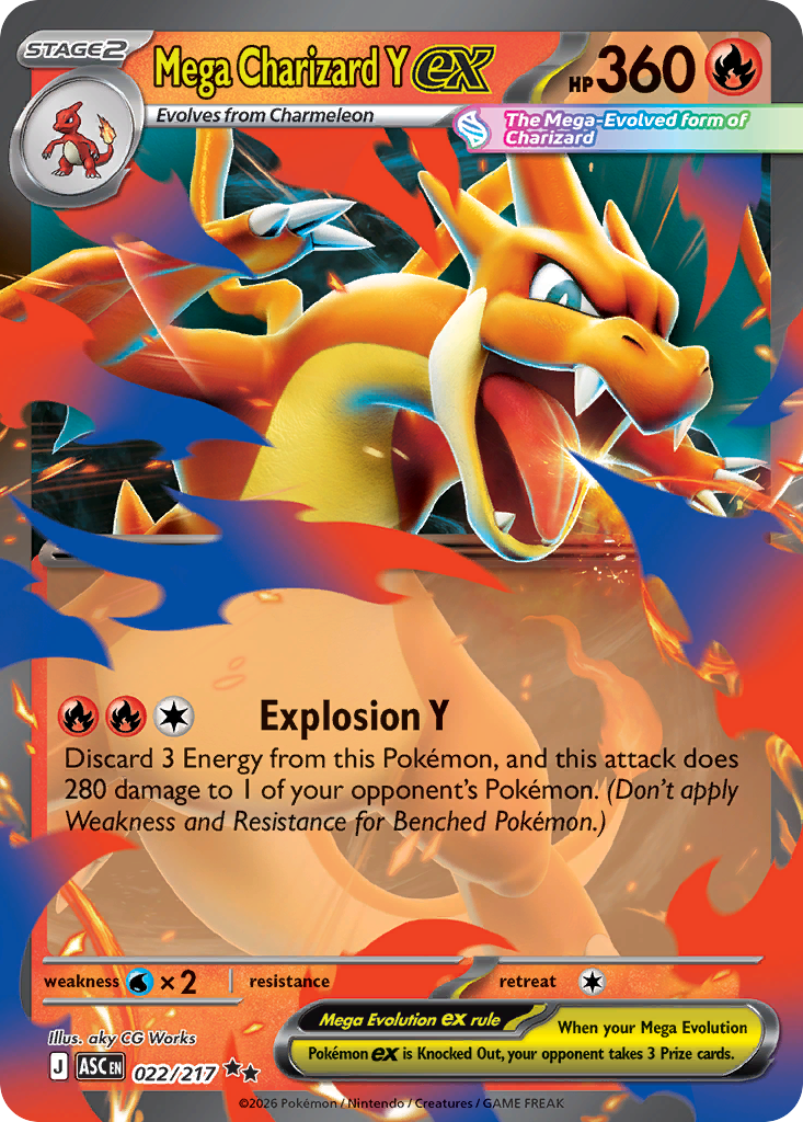 Mega Charizard Y ex - Ascended Heroes - #022/217
