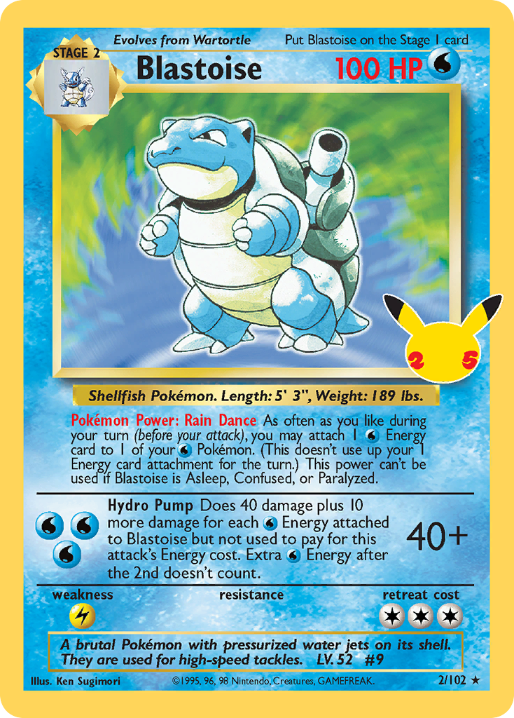 Blastoise - (Celebrations: Classic Collection-2)