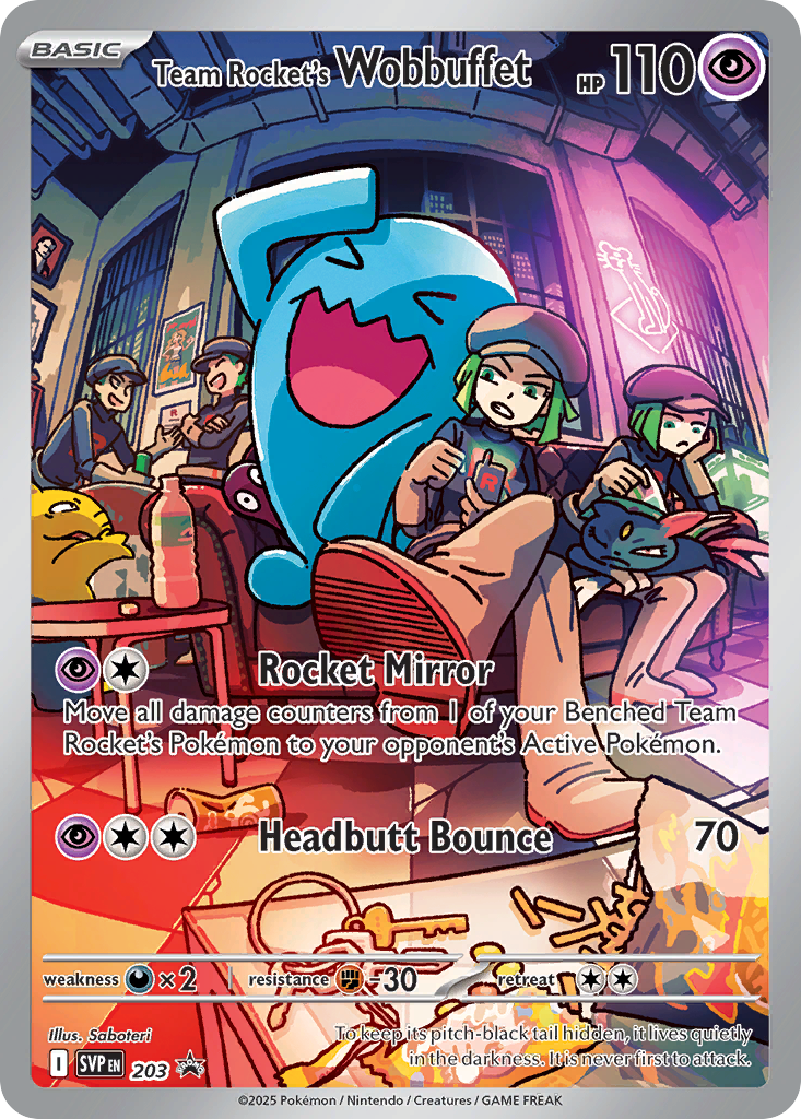 Team Rocket's Wobbuffet - (Scarlet & Violet Black Star Promos-203)