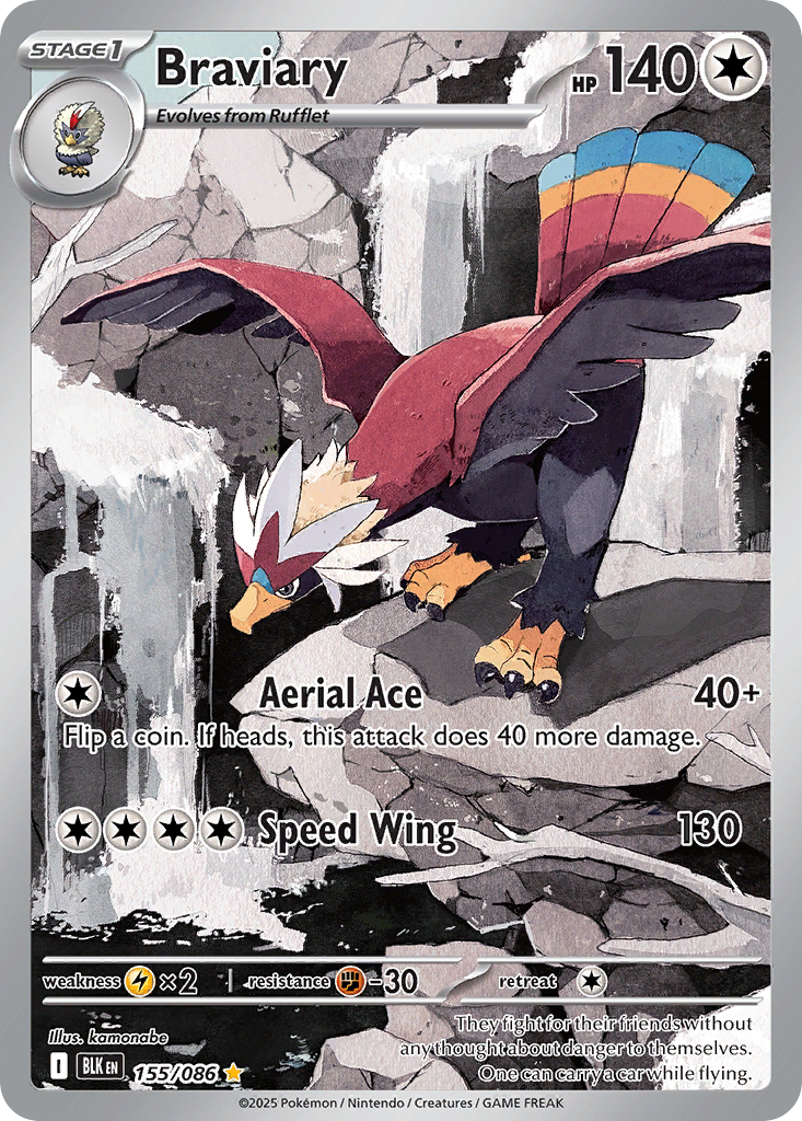 Braviary - Black Bolt - #155/086