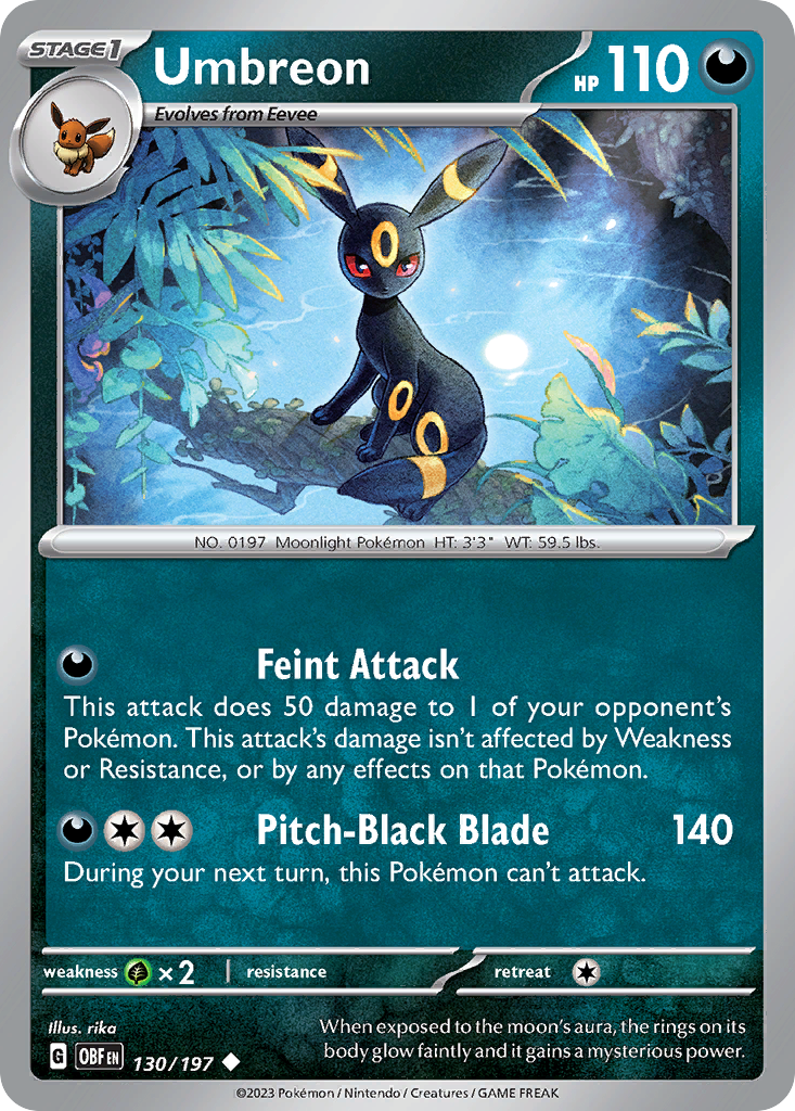 Umbreon - Obsidian Flames - #130/197