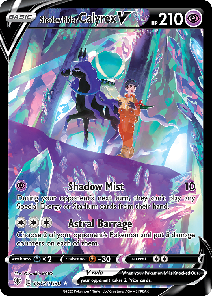 Shadow Rider Calyrex V - Astral Radiance Trainer Gallery - #TG17/TG30