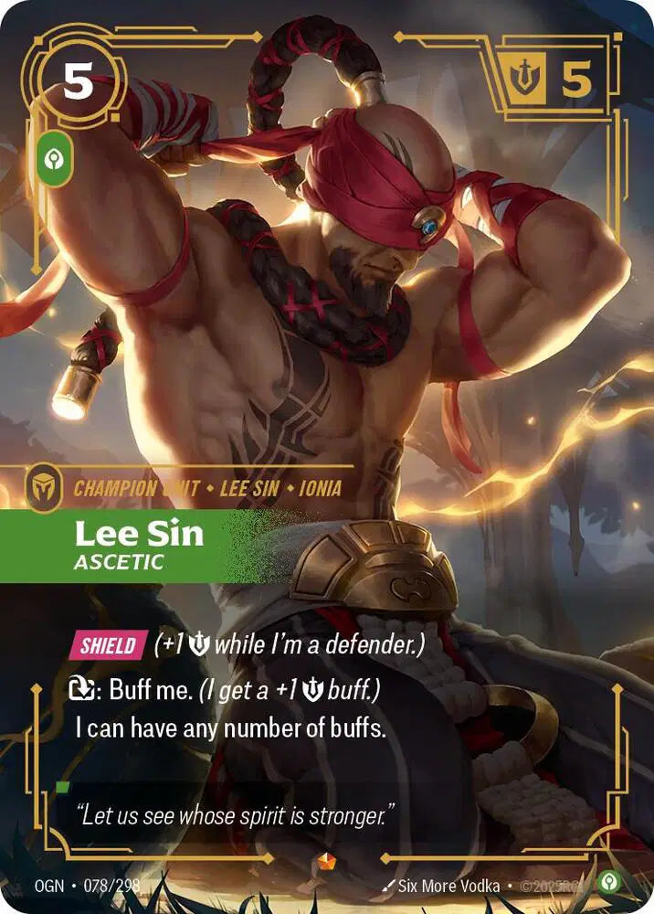 Lee Sin - Ascetic - Origins (OGN) - Epic - 078/298