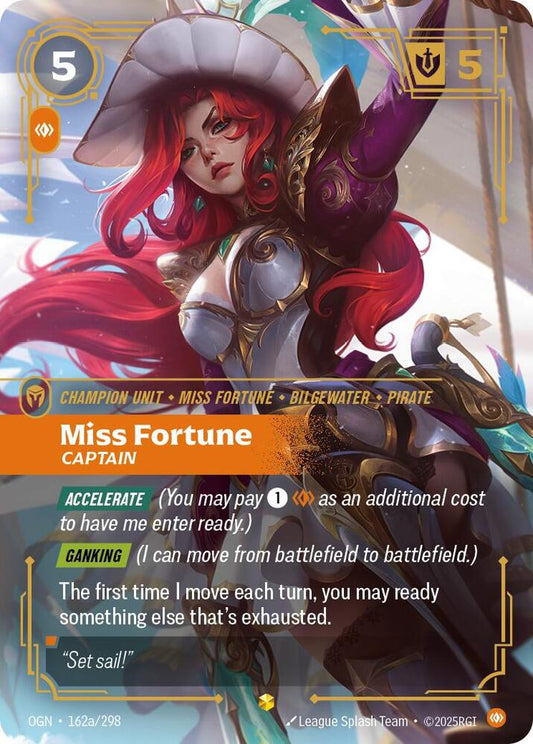 Miss Fortune - Captain (Alternate Art) - Origins (OGN) - Alternate Art - 162a/298